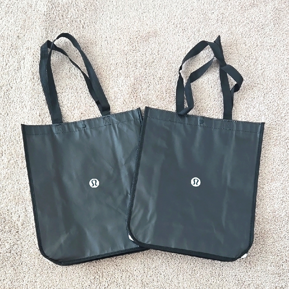 Bundle of 2 Lululemon Black Tote Bags